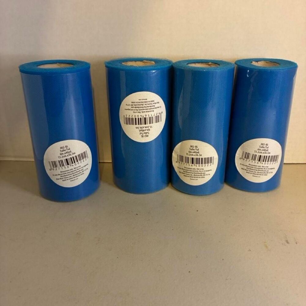 4 rolls of new Tulle